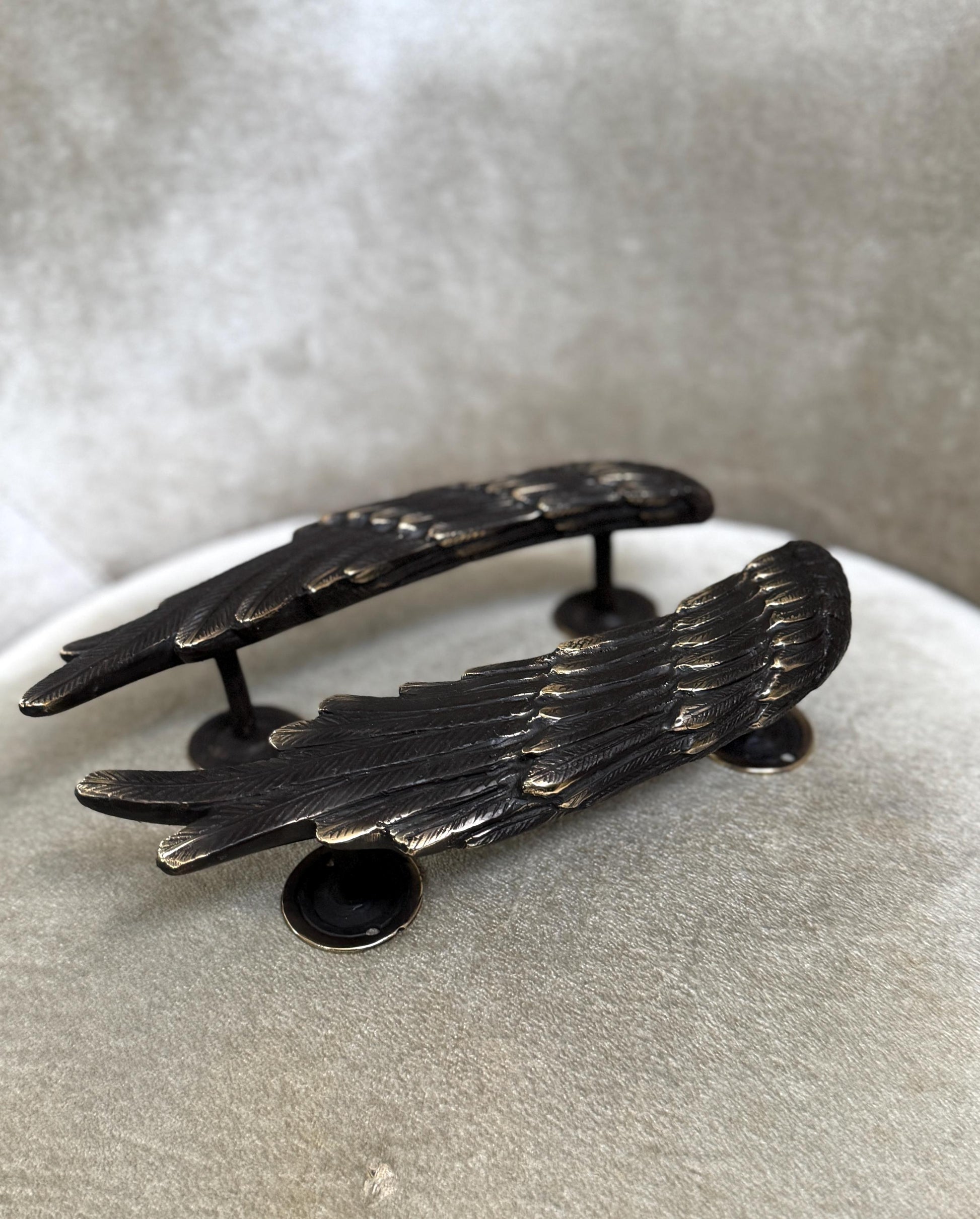 Brass Angel Wings Door Handle