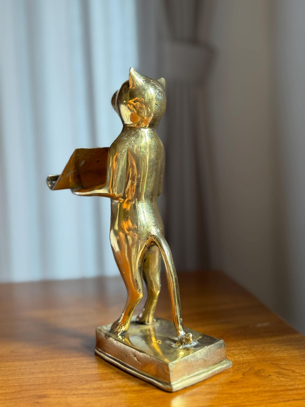 Brass Cat Cardholder