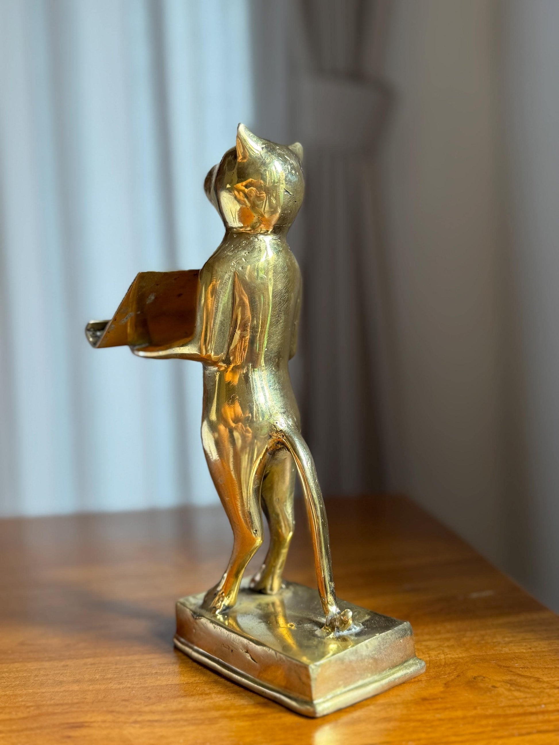Brass Cat Cardholder