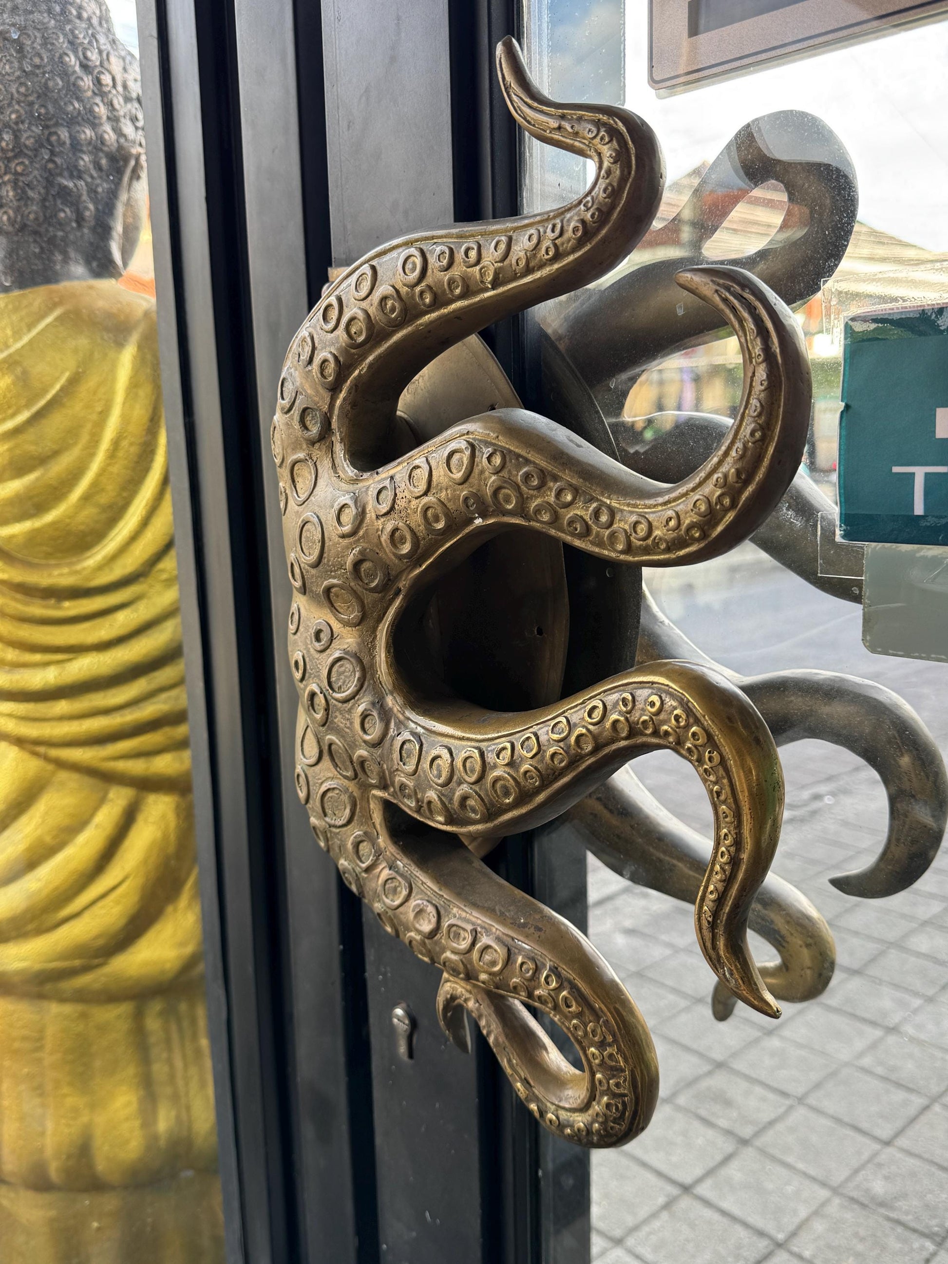 Whimsical Octopus Tentacle Door Handle