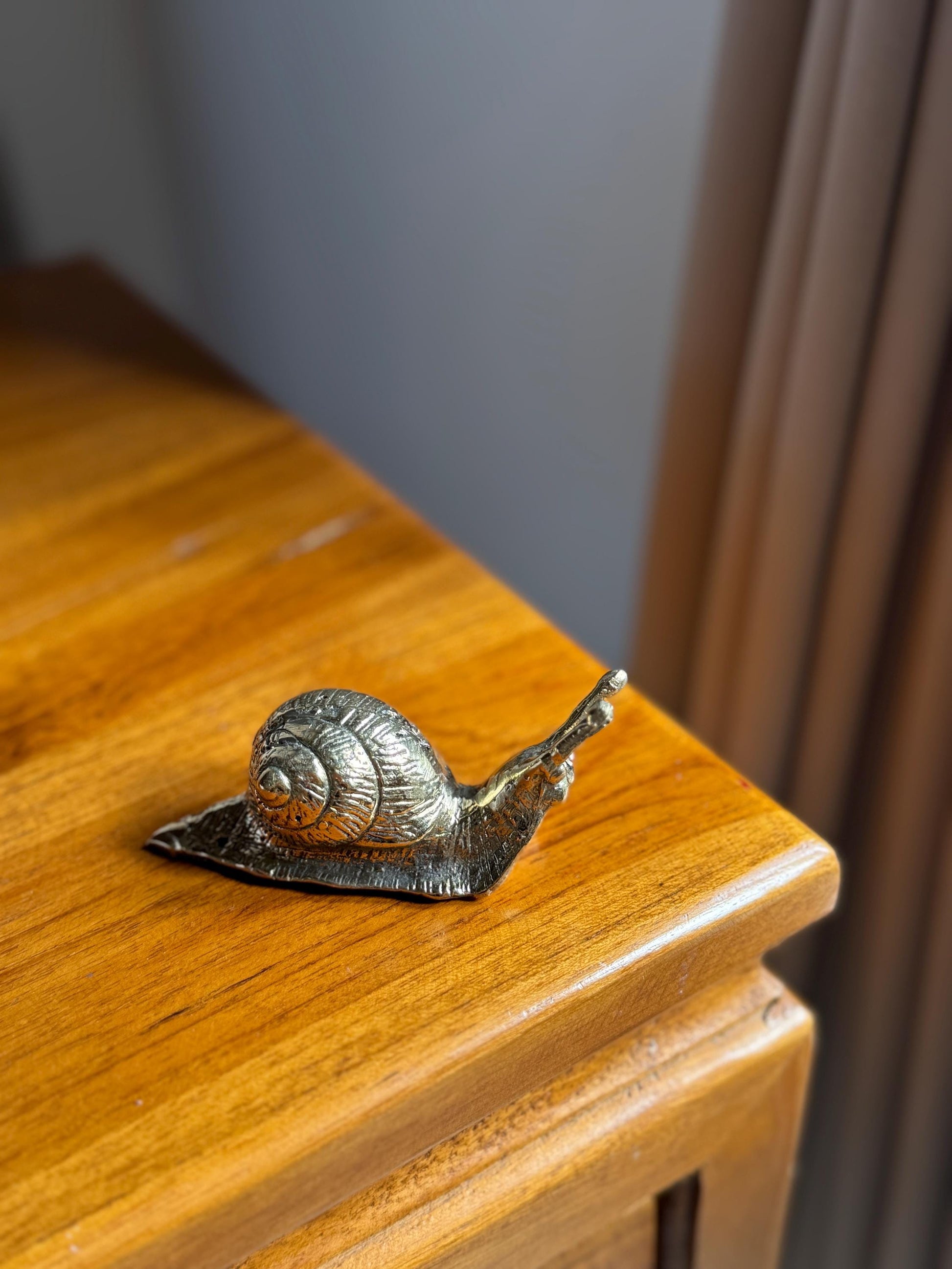 Brass Garden Snails