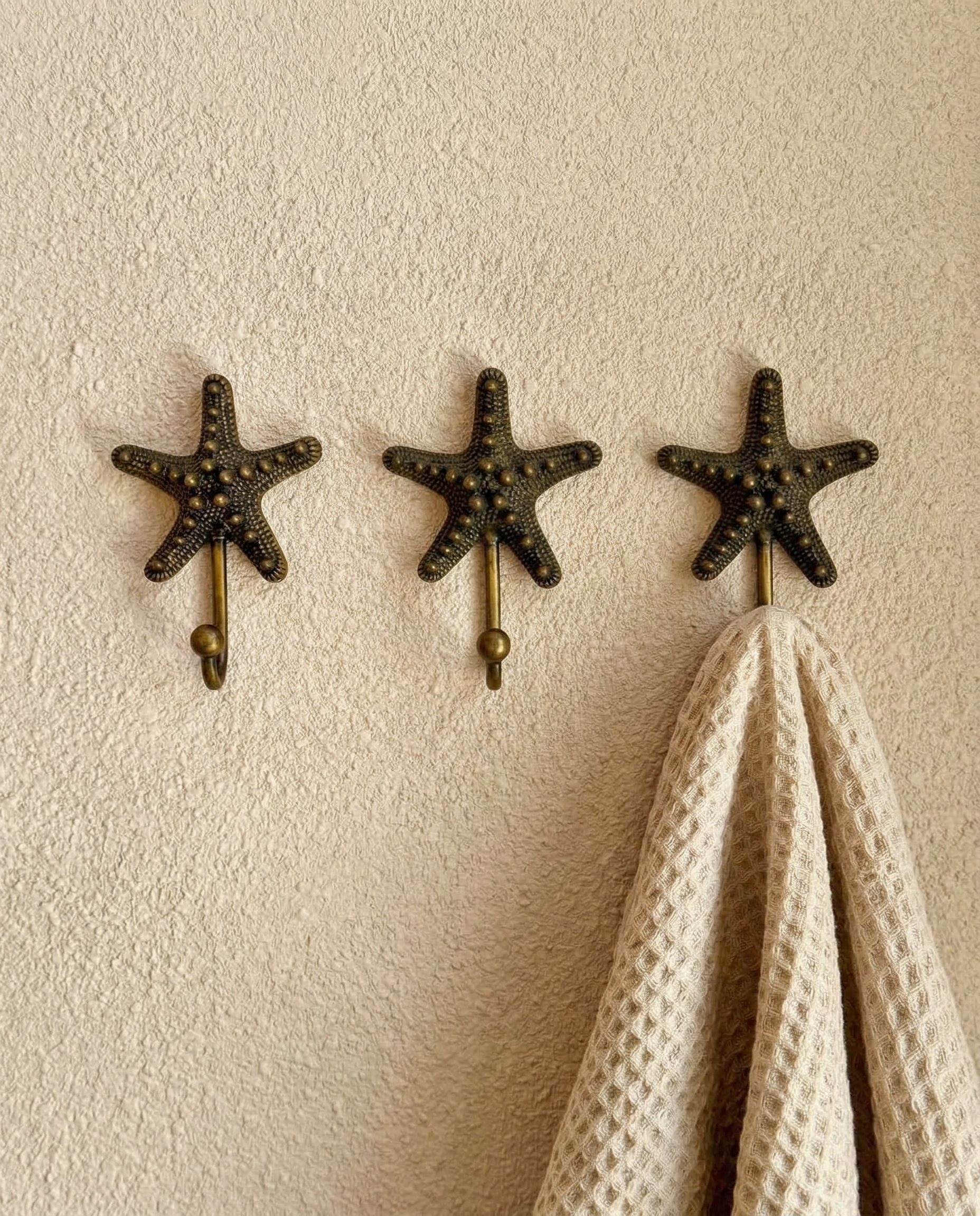 Vintage Brass Star Wall Hook "Celestia"