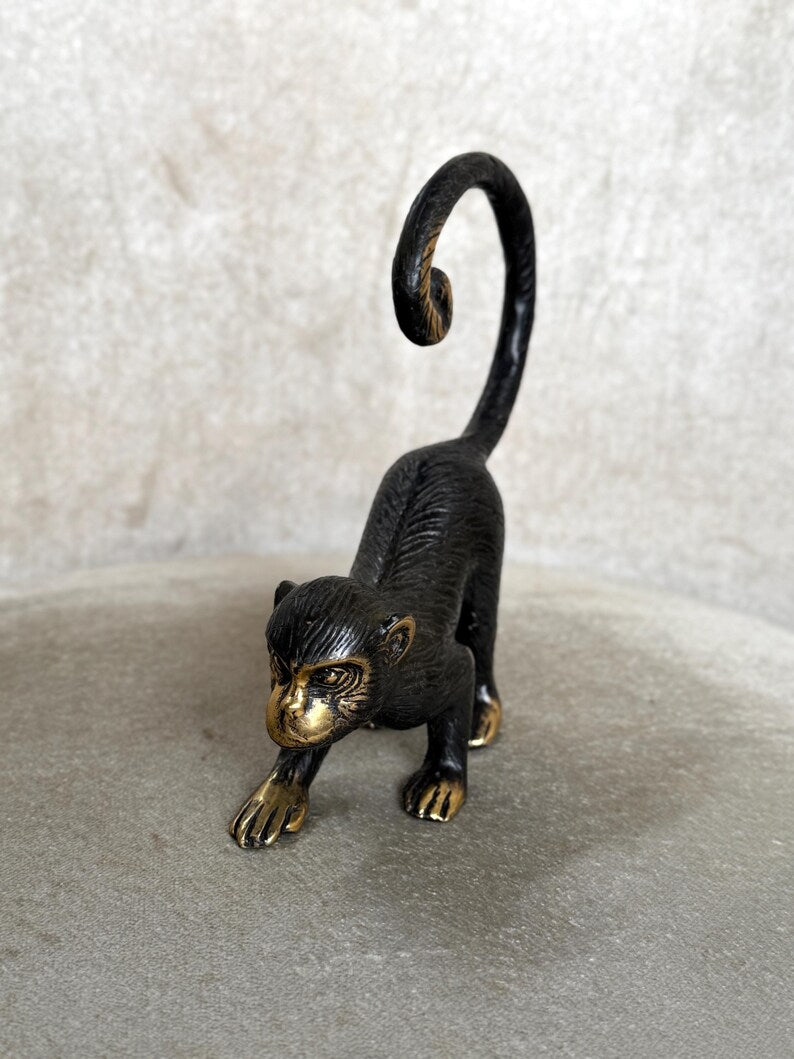Monkey Figurine In Black