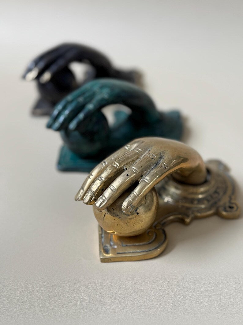 Hand Brass Door Knocker