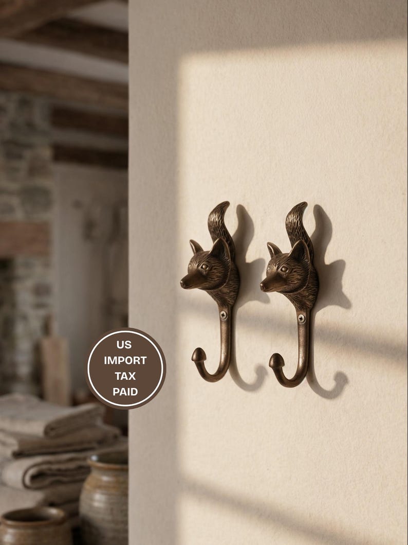 Antique Fox Wall Hook