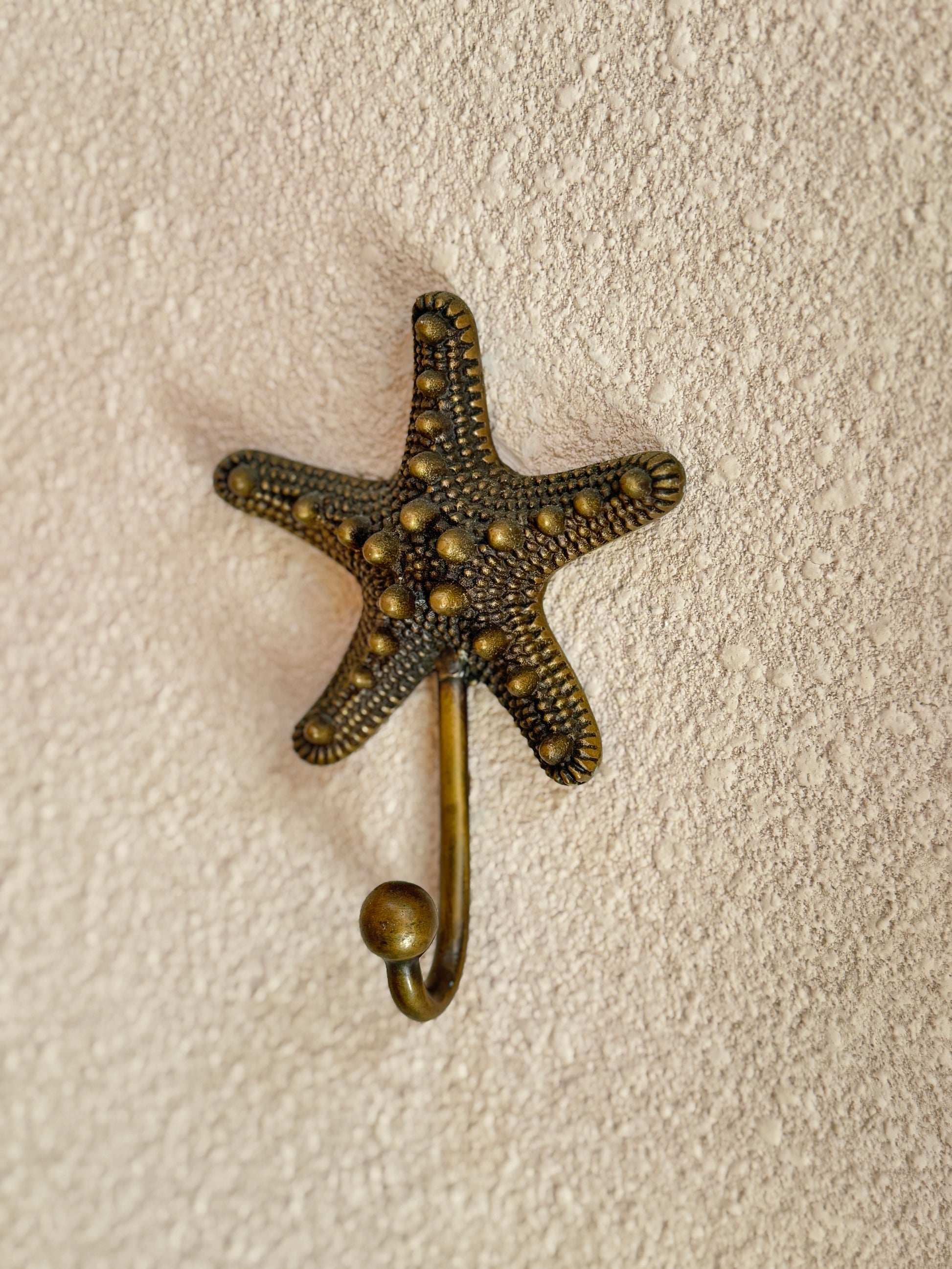 Vintage Brass Star Wall Hook "Celestia"