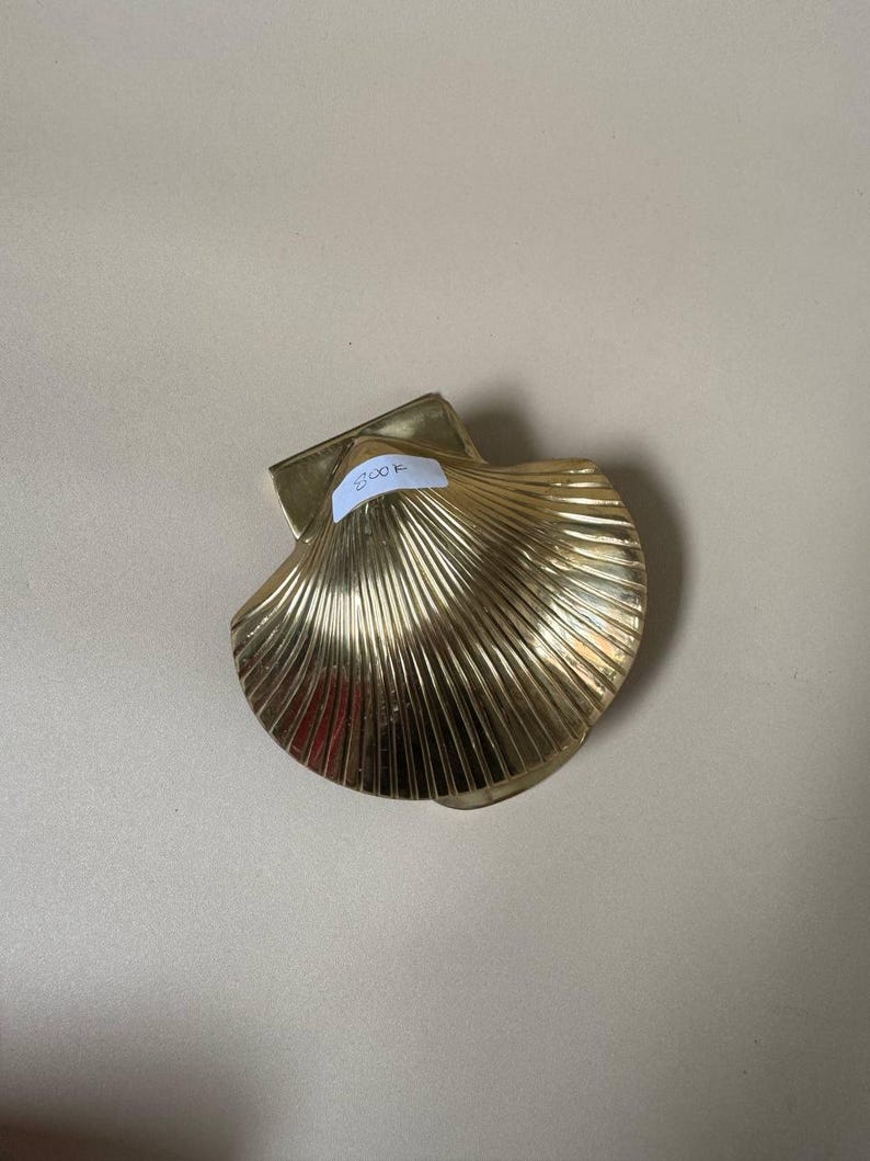 Vintage Brass Shell Door Knocker