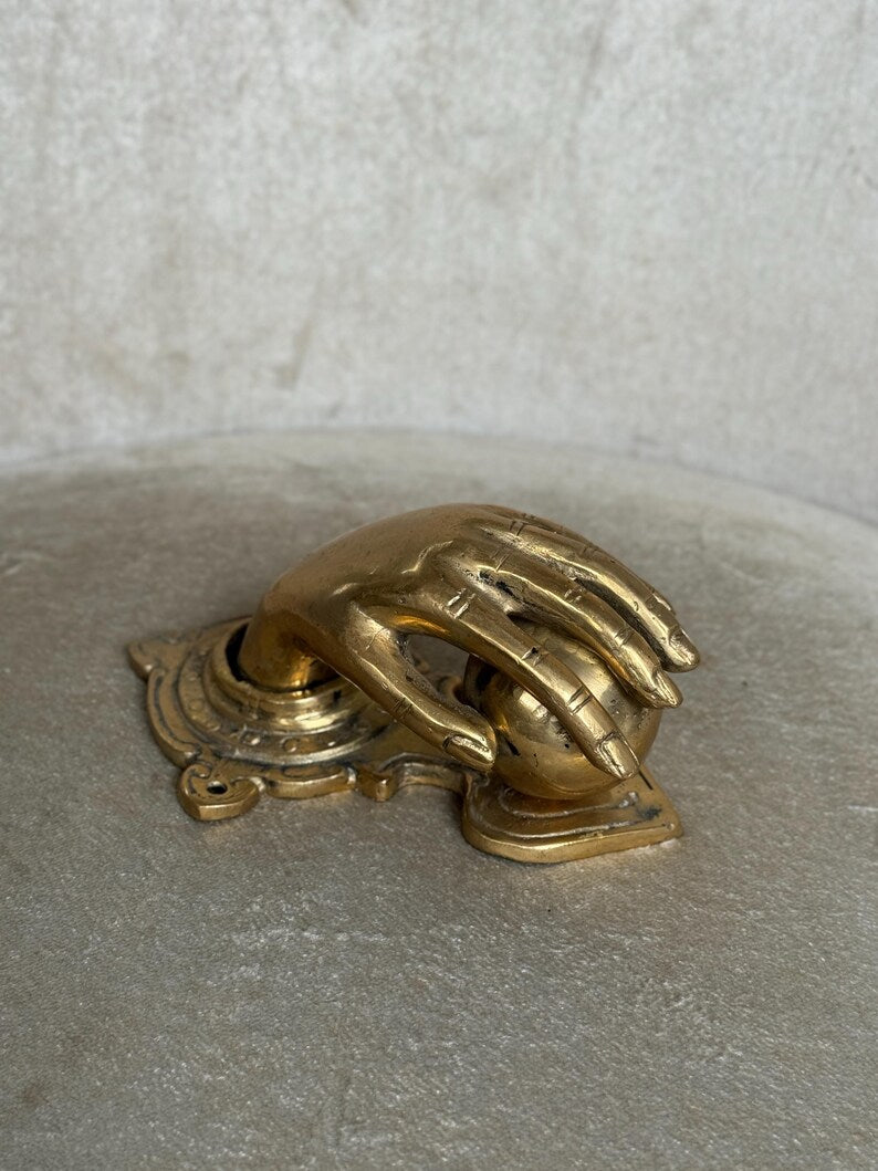 Hand Brass Door Knocker