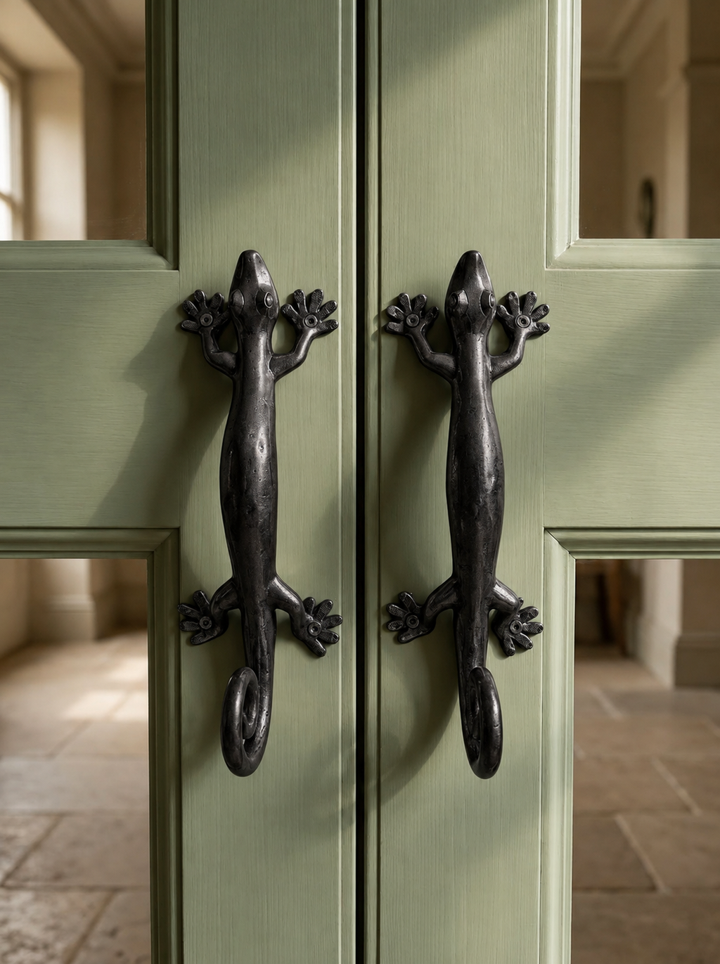 Brass Gecko Door Handle