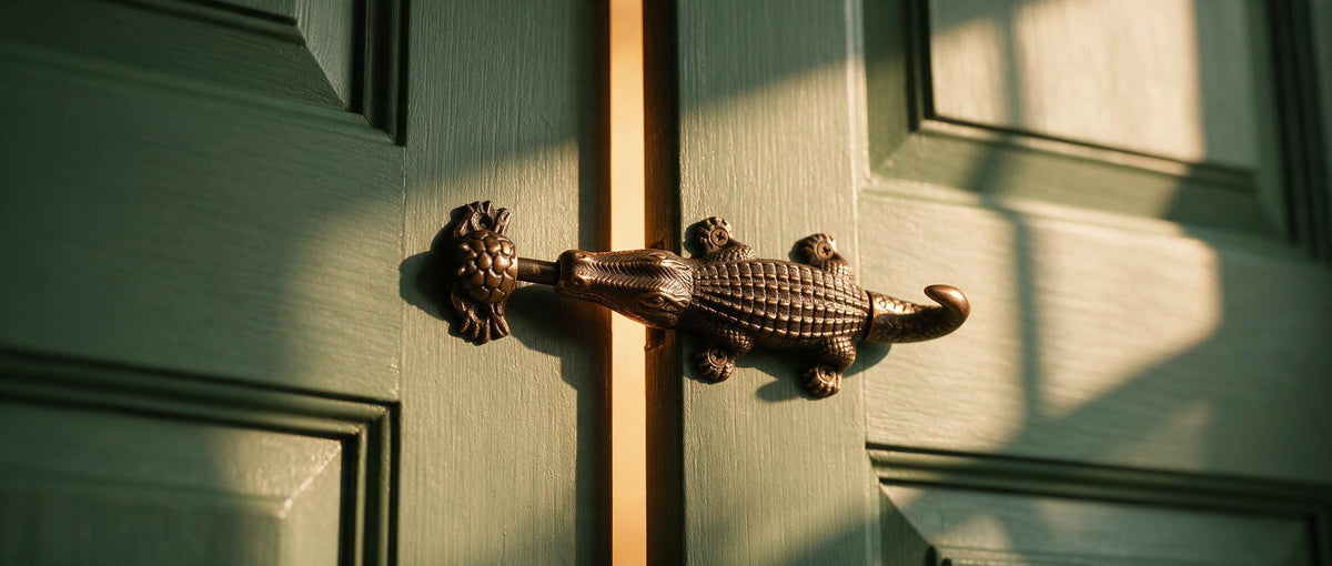 brass hardware, brass door latch