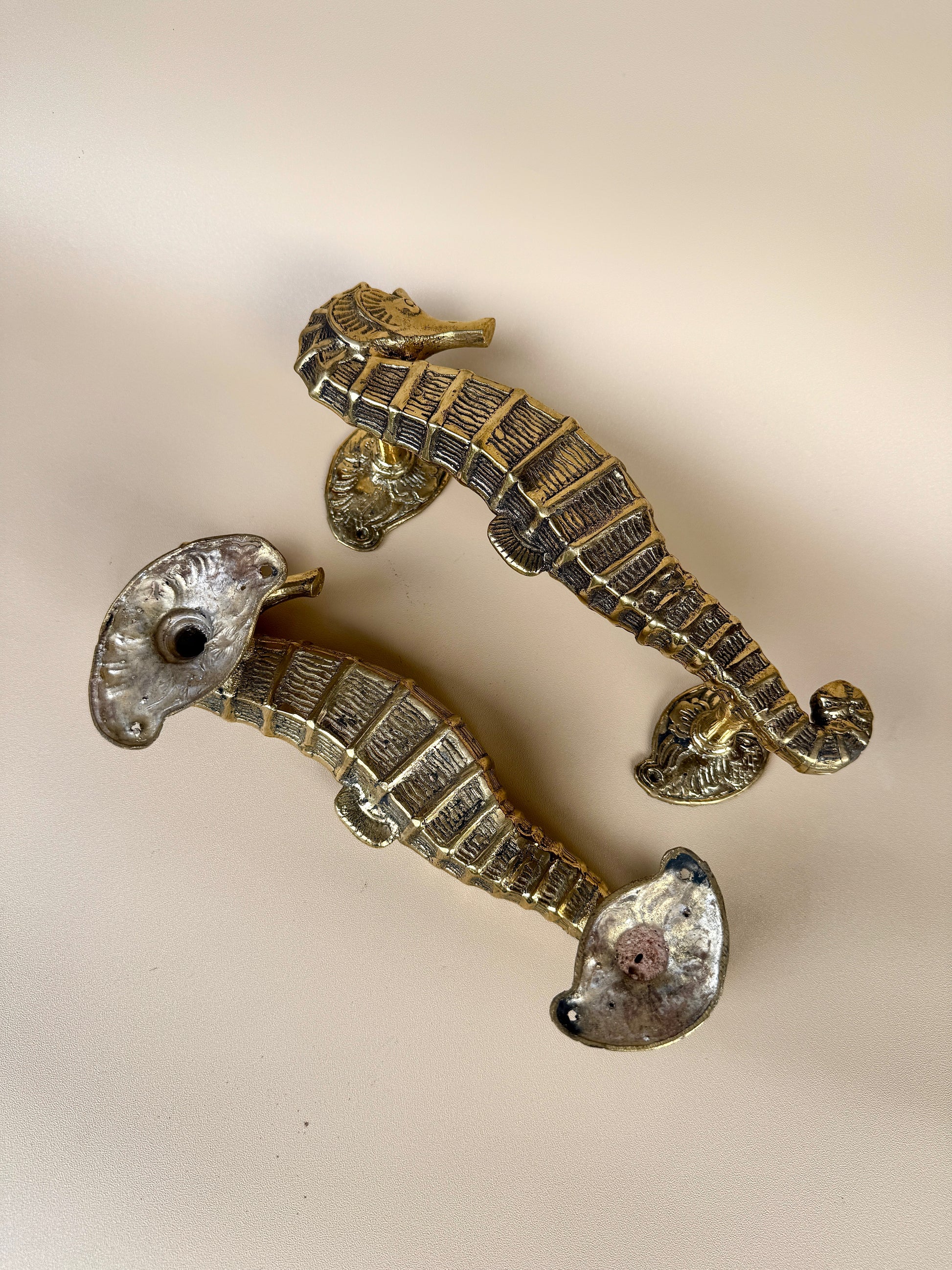 Vintage Seahorse Door Handle