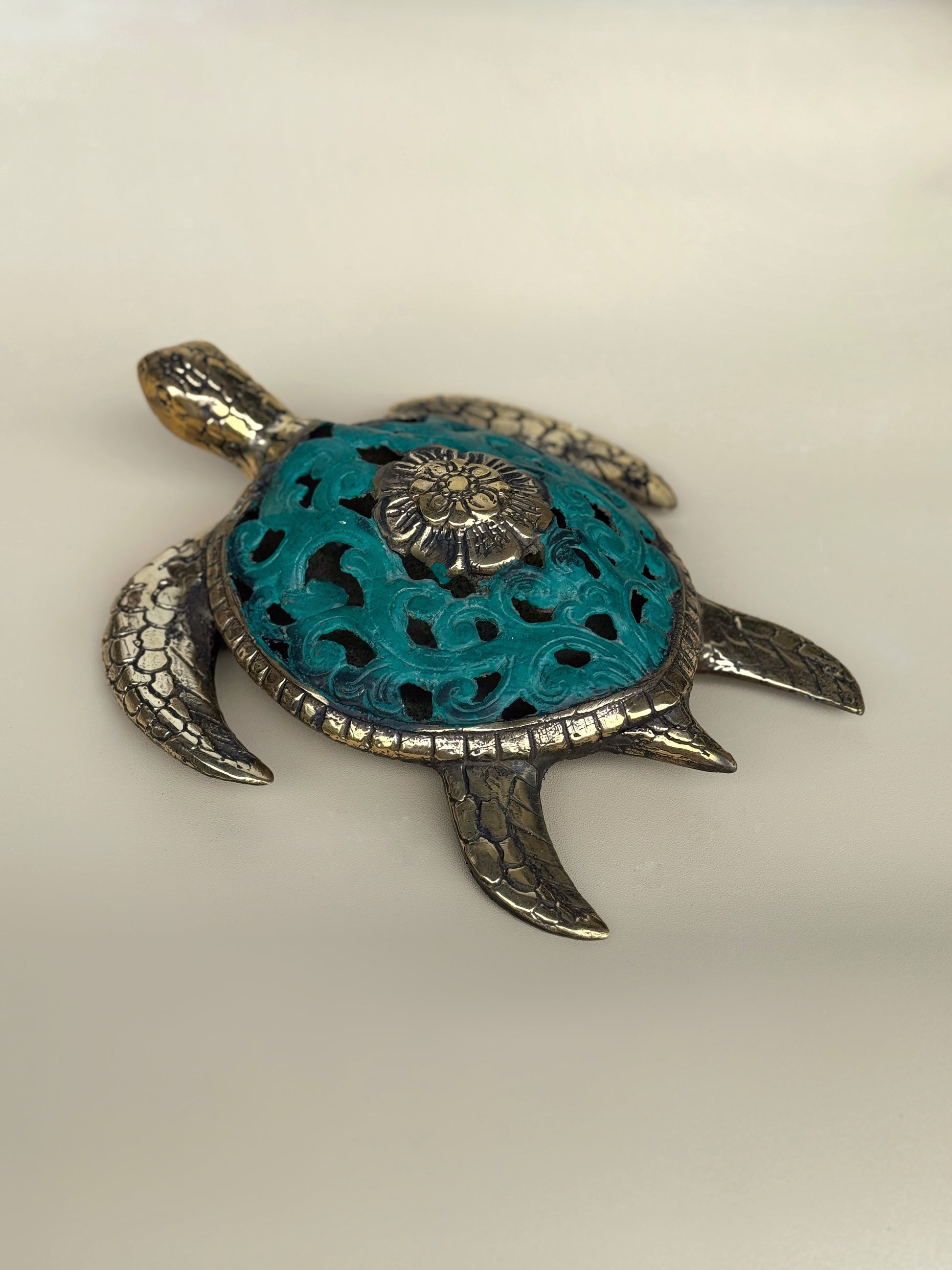 Brass Sea Turtle Statues