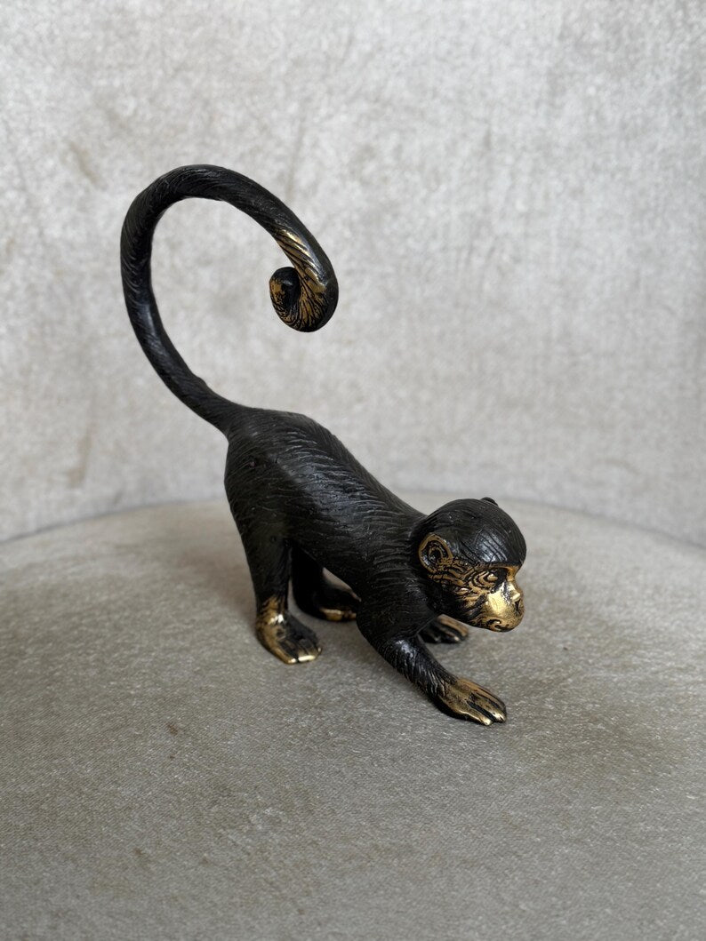 Monkey Figurine In Black