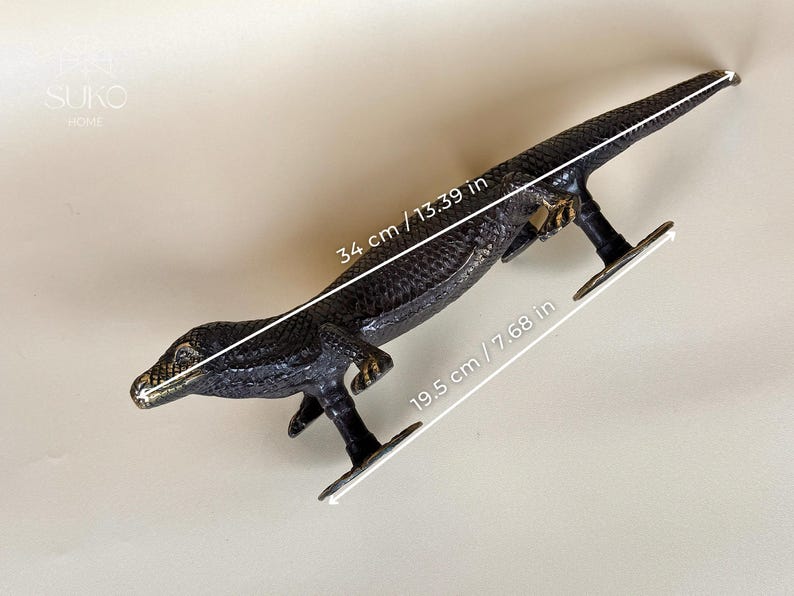 Vintage Gecko Door Handle