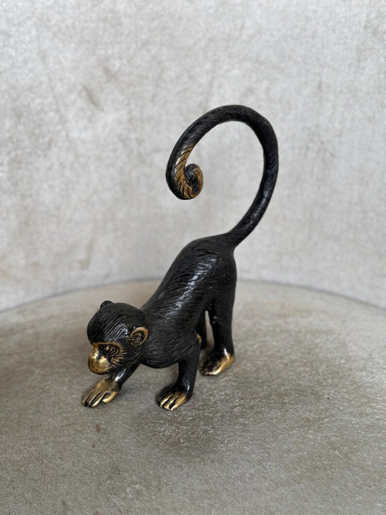 Monkey Figurine In Black