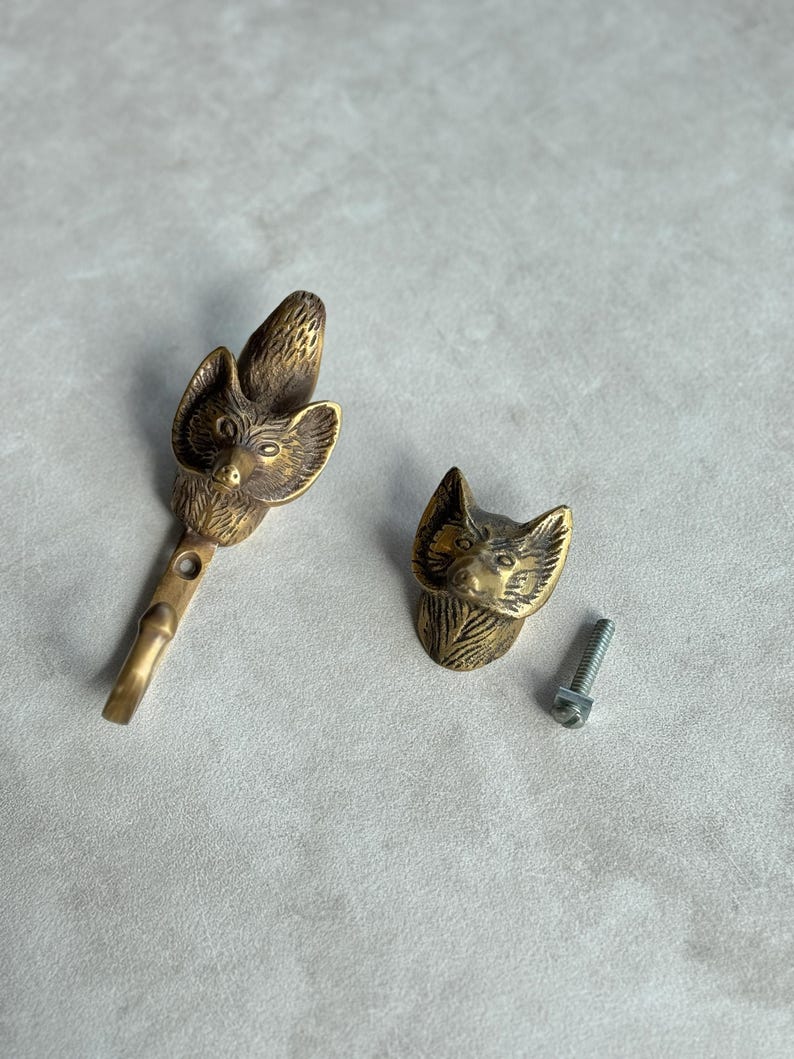 Antique Fox Wall Hook