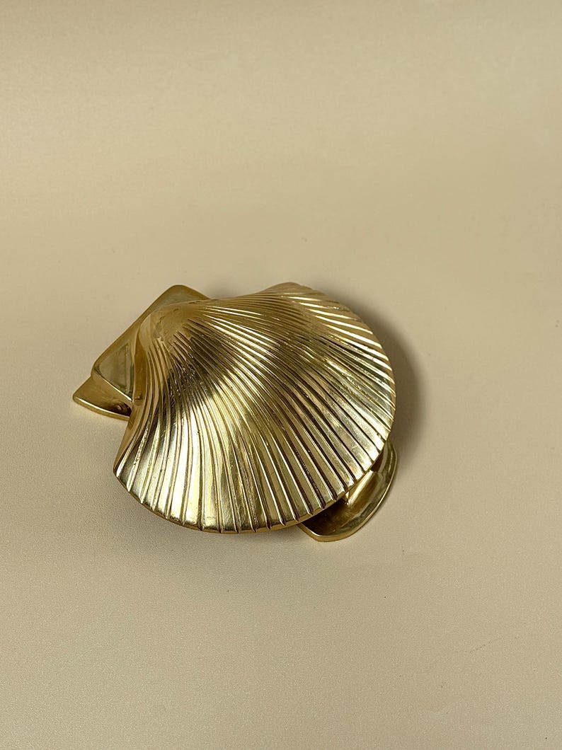Vintage Brass Shell Door Knocker