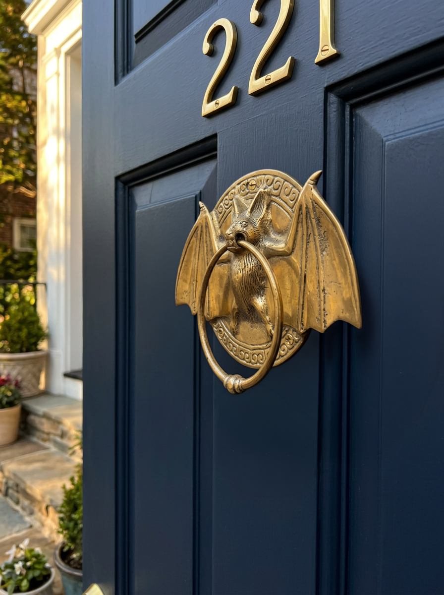 Brass Bat Door Knocker
