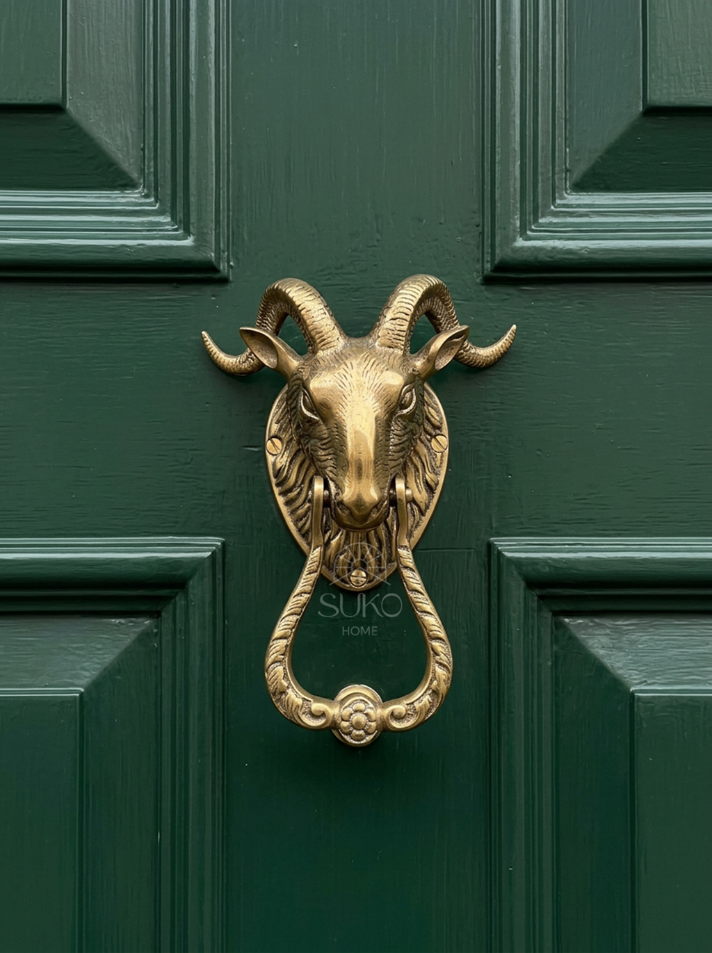 Brass Goat Door Knocker