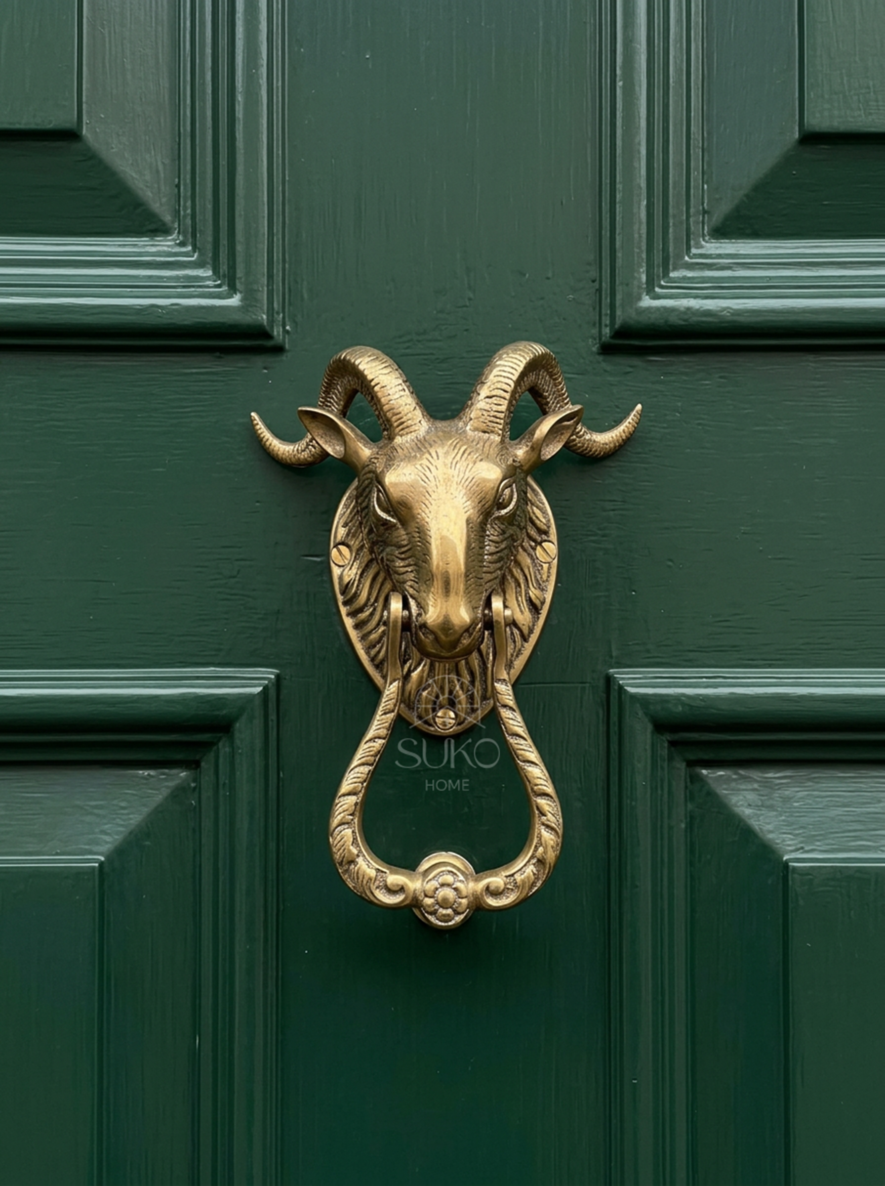 Brass Goat Door Knocker