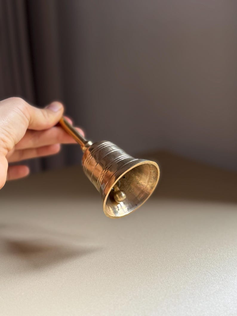 Vintage Gold Hand Bell