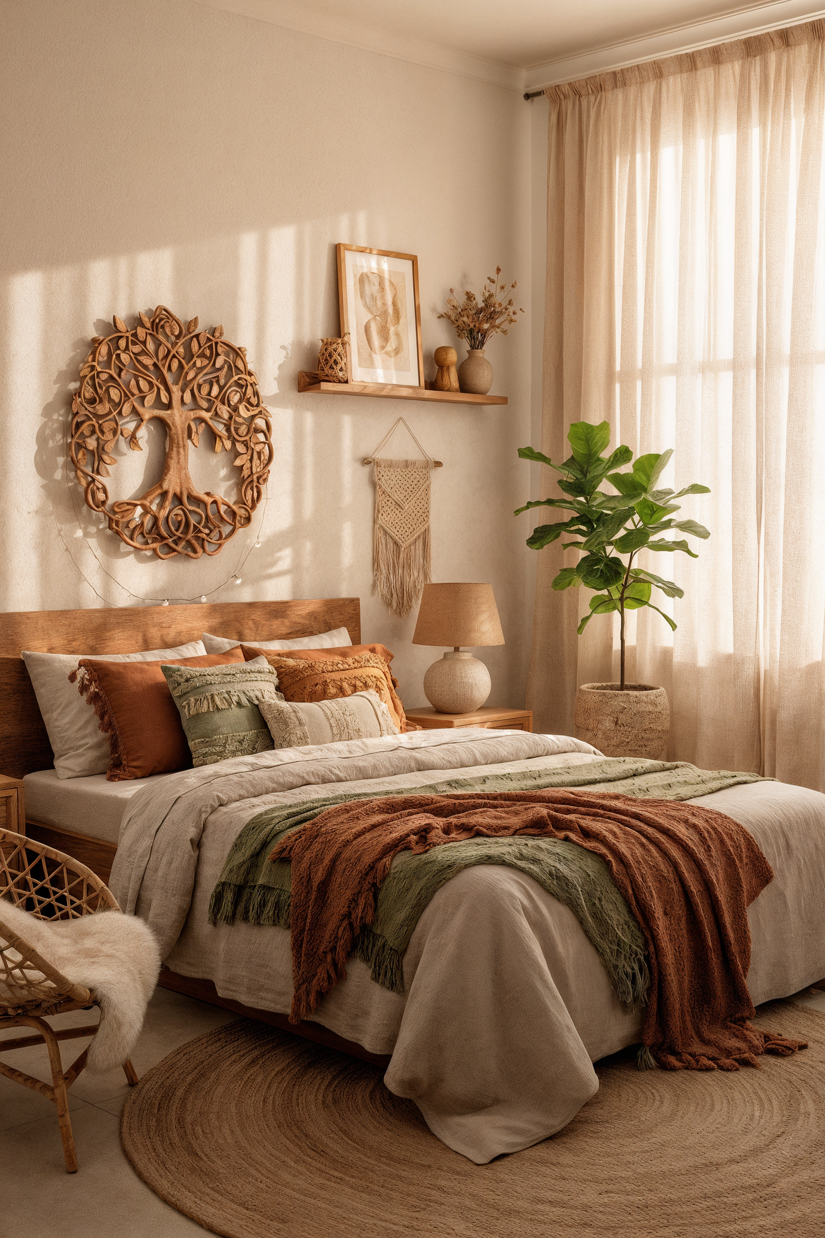 Wooden Tree of Life Wall Art