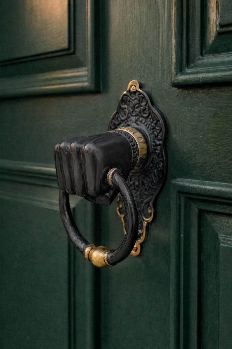 Black Door Knocker