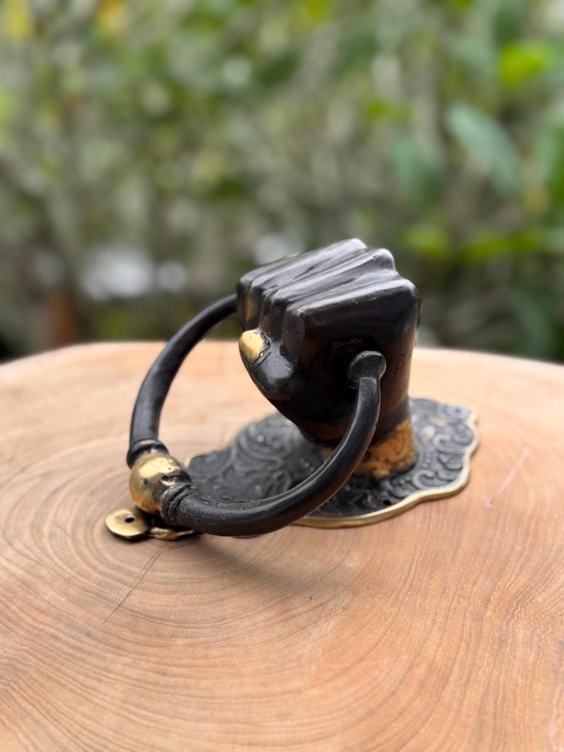 Black Door Knocker