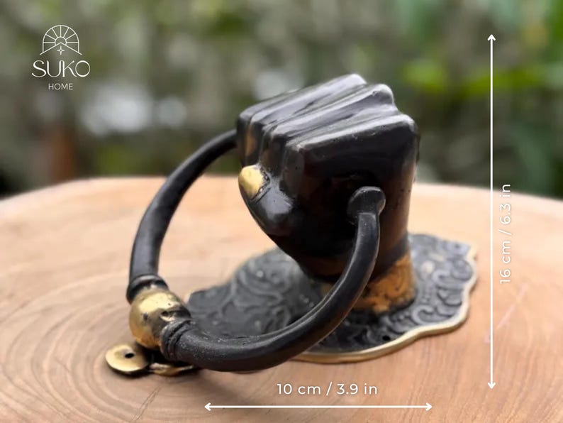 Black Door Knocker