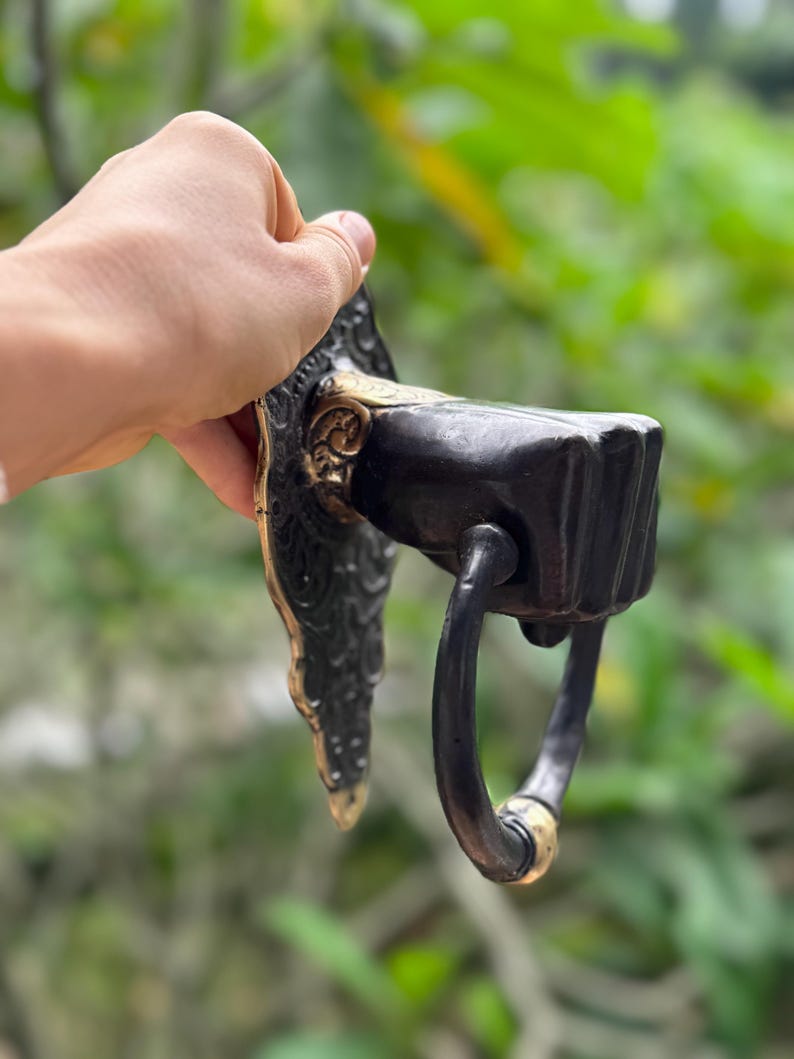 Black Door Knocker