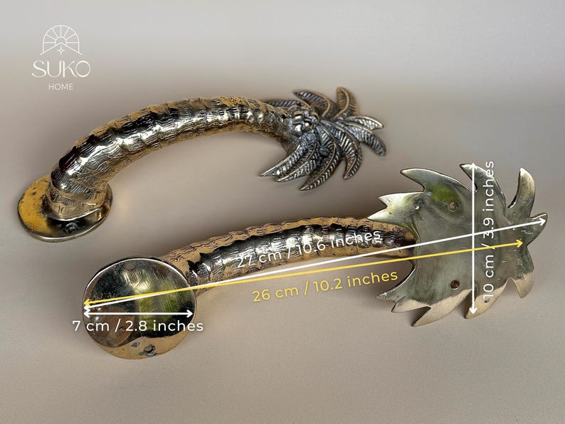 Palm Tree Door Handles