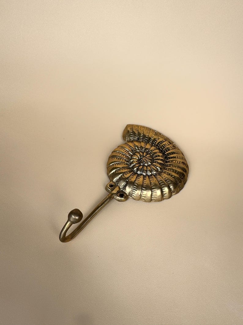 Vintage Nautilus Shell Wall Hook