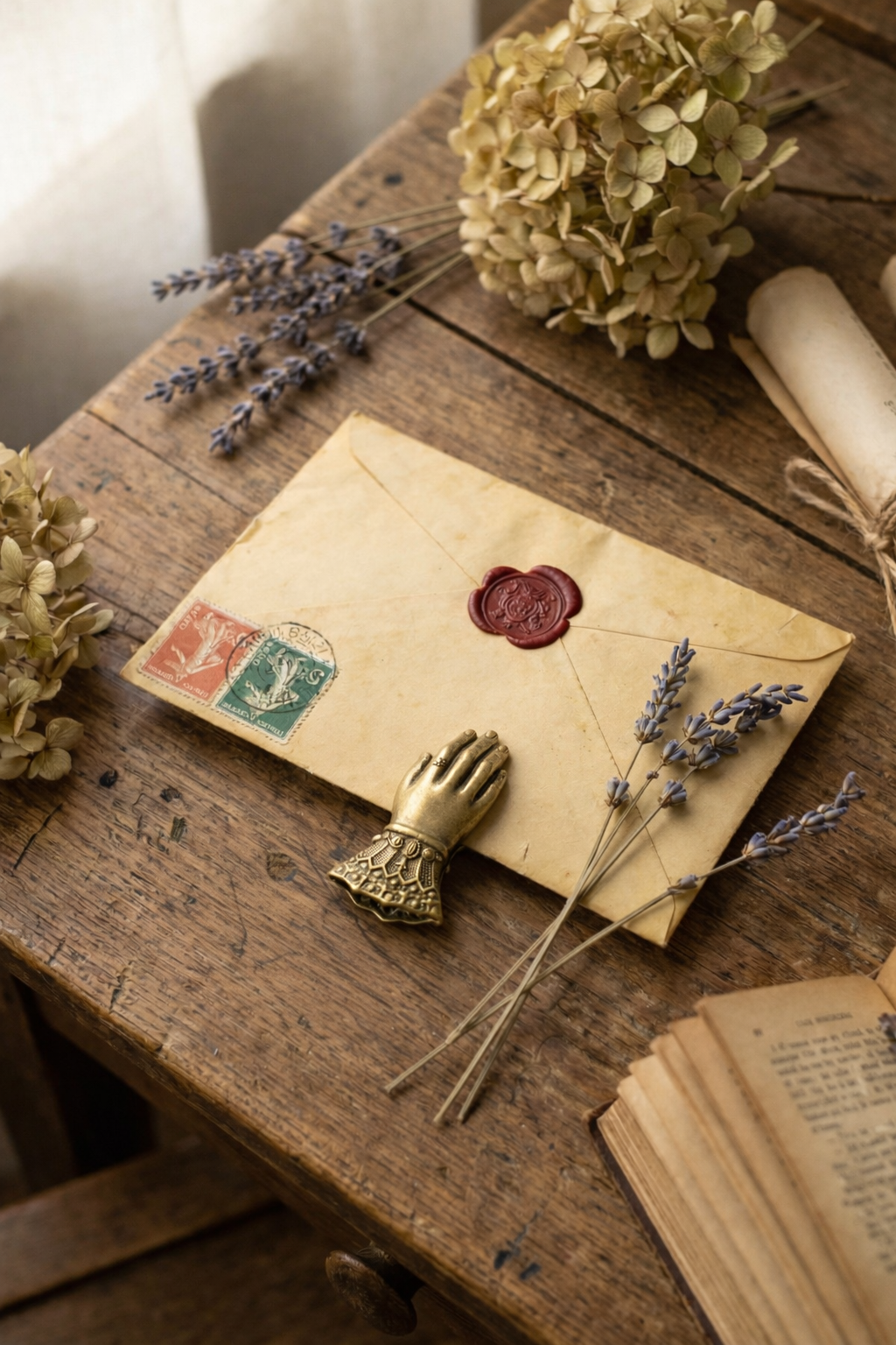 Vintage Hand Paper Clip