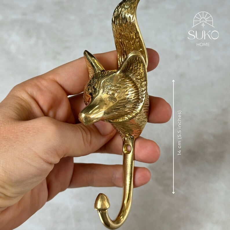 Gold Fox Wall Hook