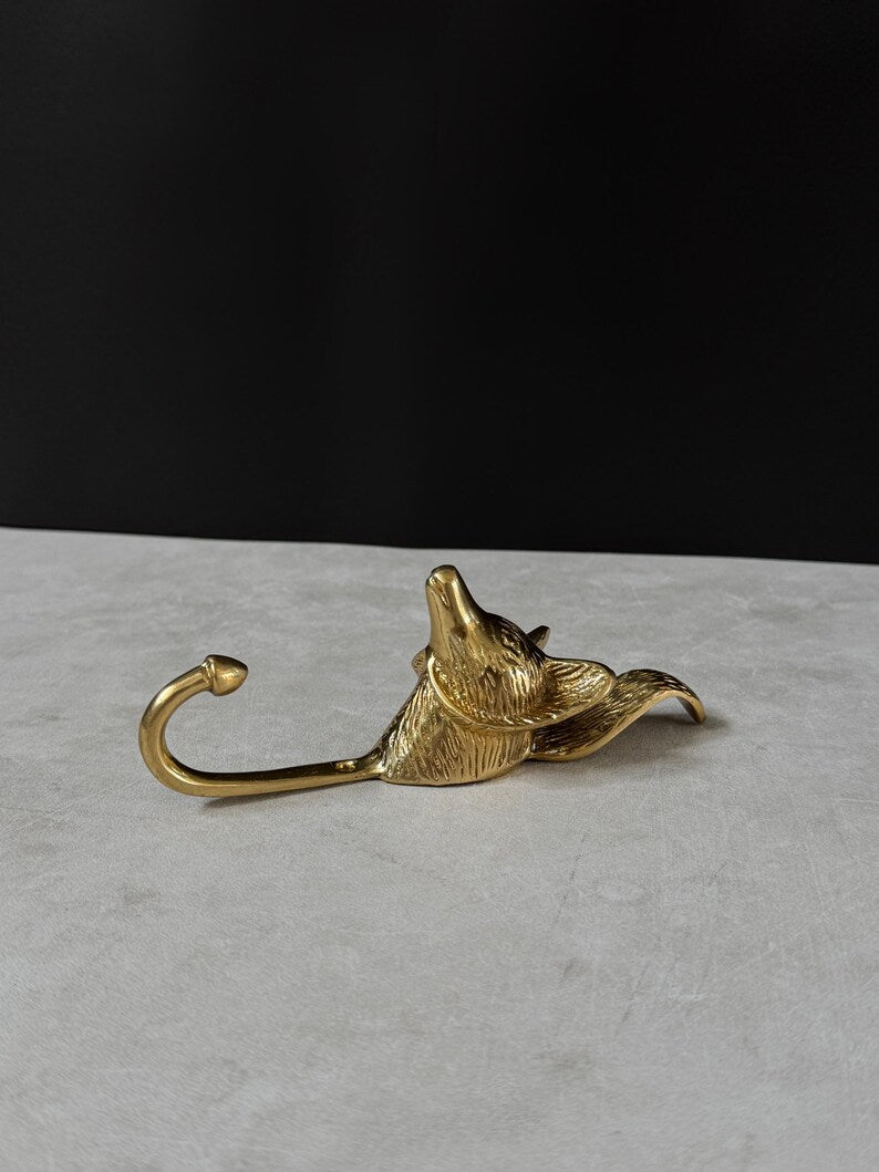 Gold Fox Wall Hook