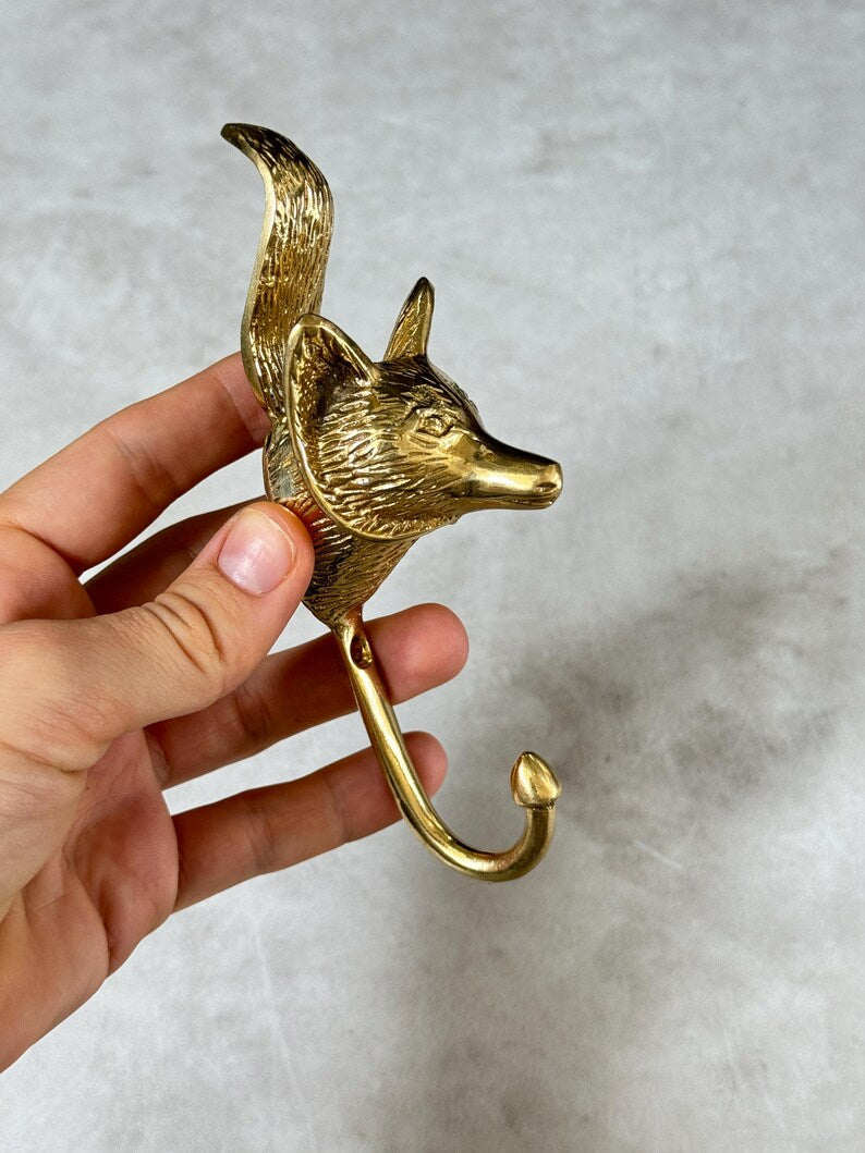Gold Fox Wall Hook