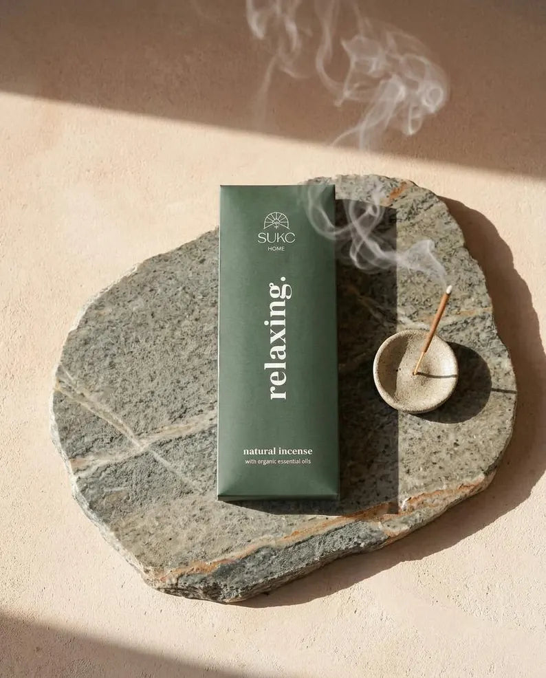 Organic Essential Oil Incense Sticks - Hand-Rolled Natural Incense