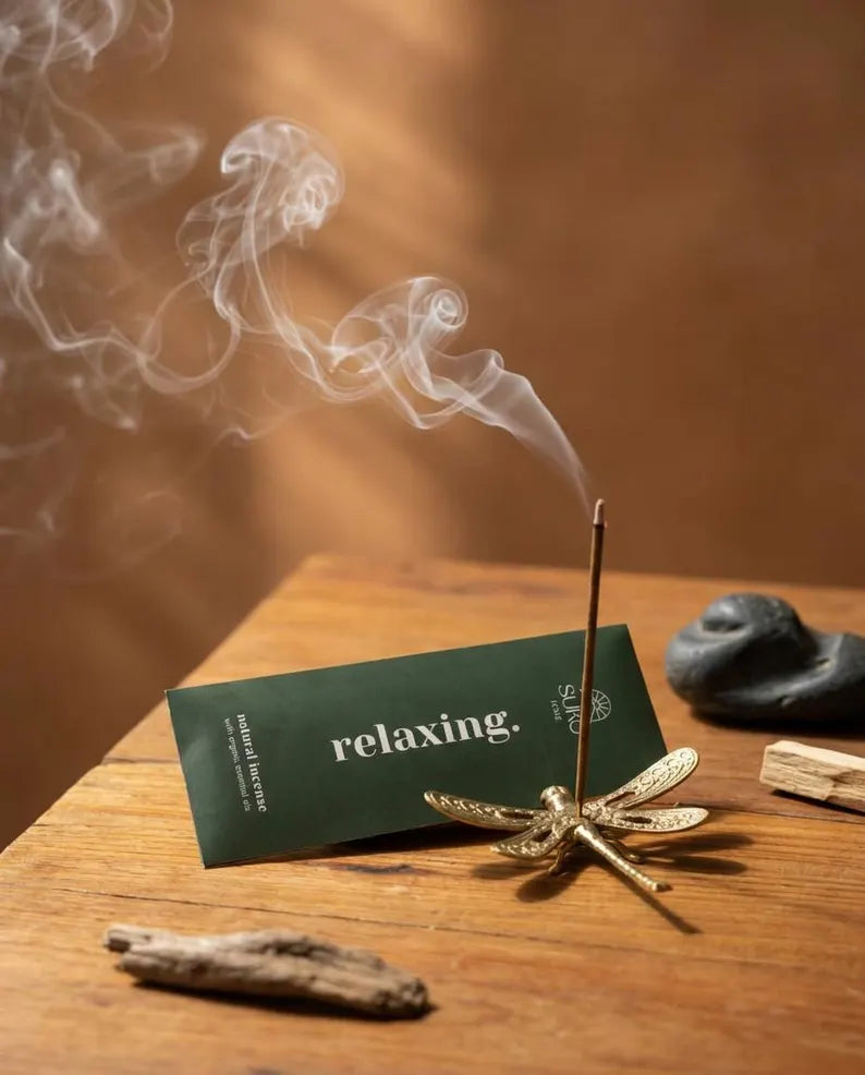Organic Essential Oil Incense Sticks - Hand-Rolled Natural Incense