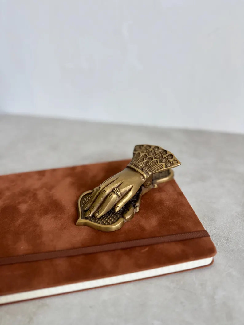 Brass "Hand" Clip, Towel Holder