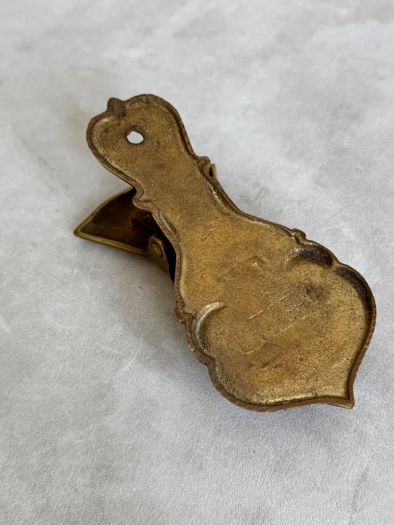 Brass "Hand" Clip, Towel Holder