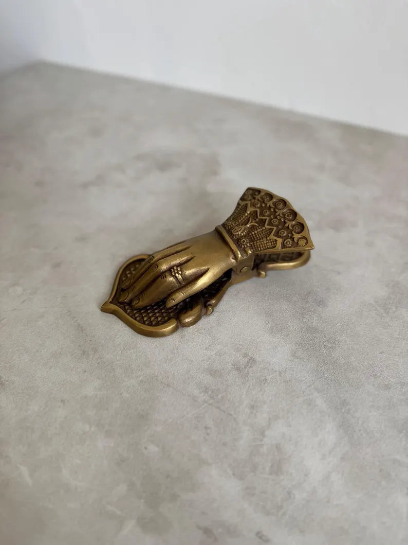 Brass "Hand" Clip, Towel Holder