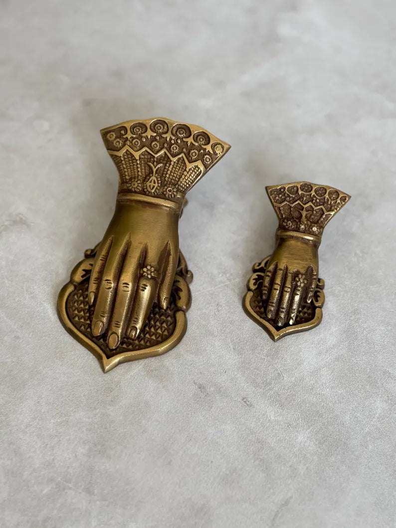 Brass "Hand" Clip, Towel Holder