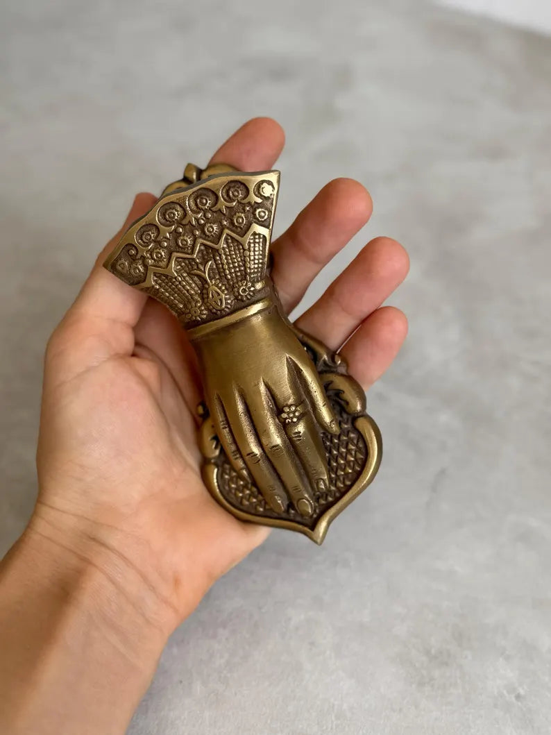 Brass "Hand" Clip, Towel Holder