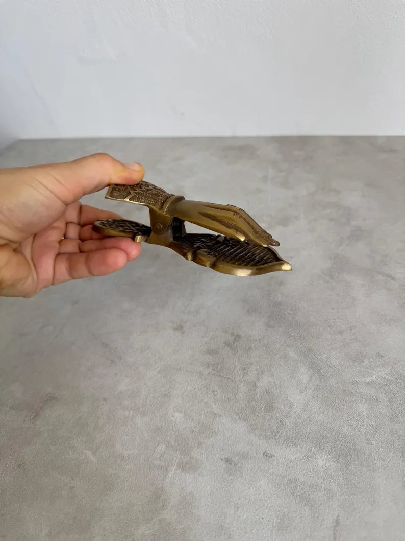 Brass "Hand" Clip, Towel Holder