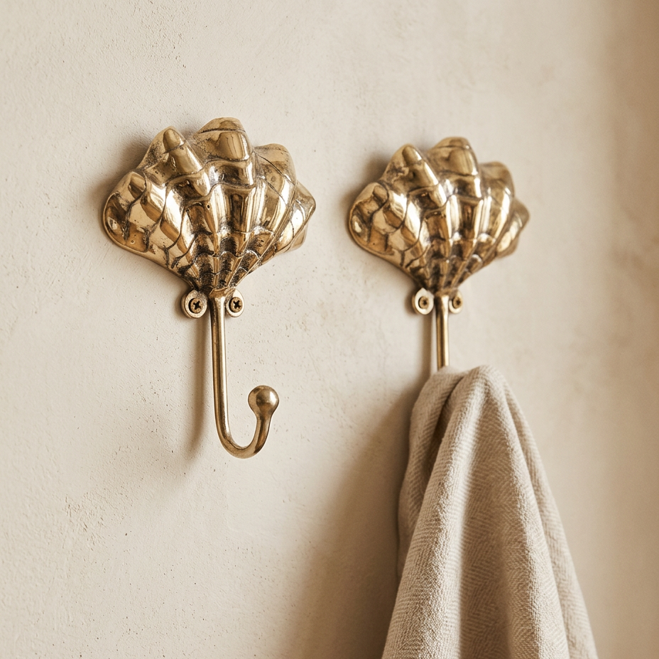 Brass Seashell Hook