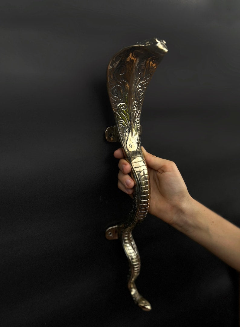 Luxury Brass Door Handle "Cobra"