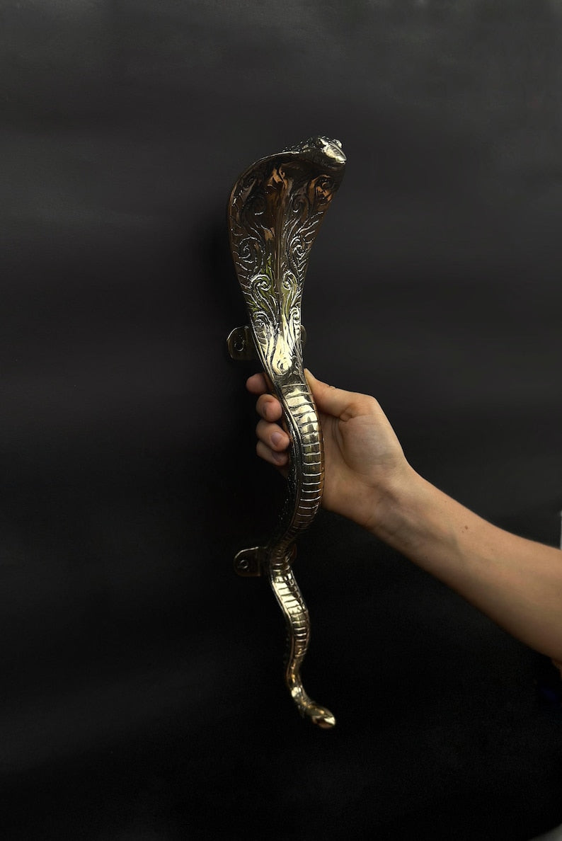 Luxury Brass Door Handle "Cobra"