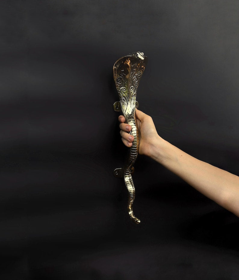 Luxury Brass Door Handle "Cobra"