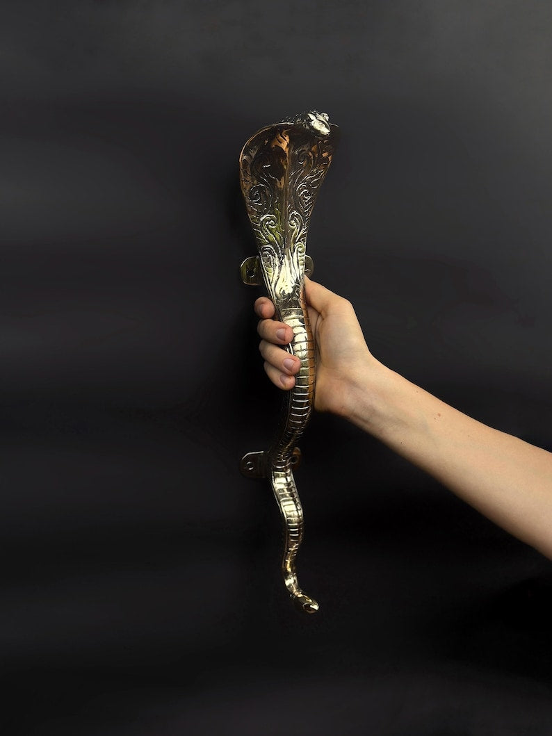 Luxury Brass Door Handle "Cobra"