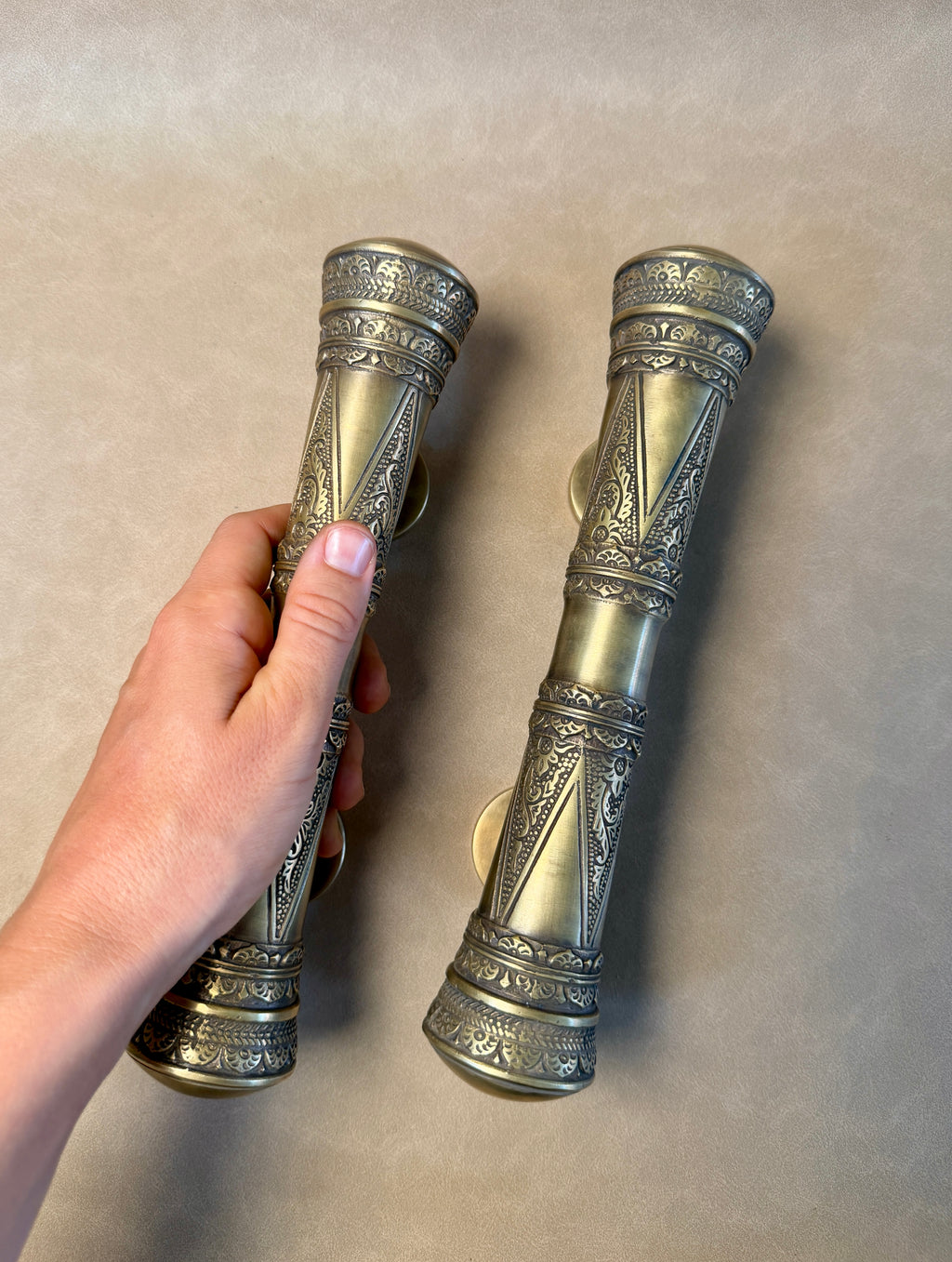Oriental Vintage Brass Pull Handle